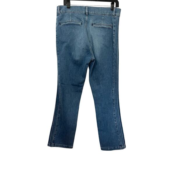 Frame Womens Parisian Straight Leg Jeans Size 30 Light Wash Stretch Side Stripe - Picture 2 of 8
